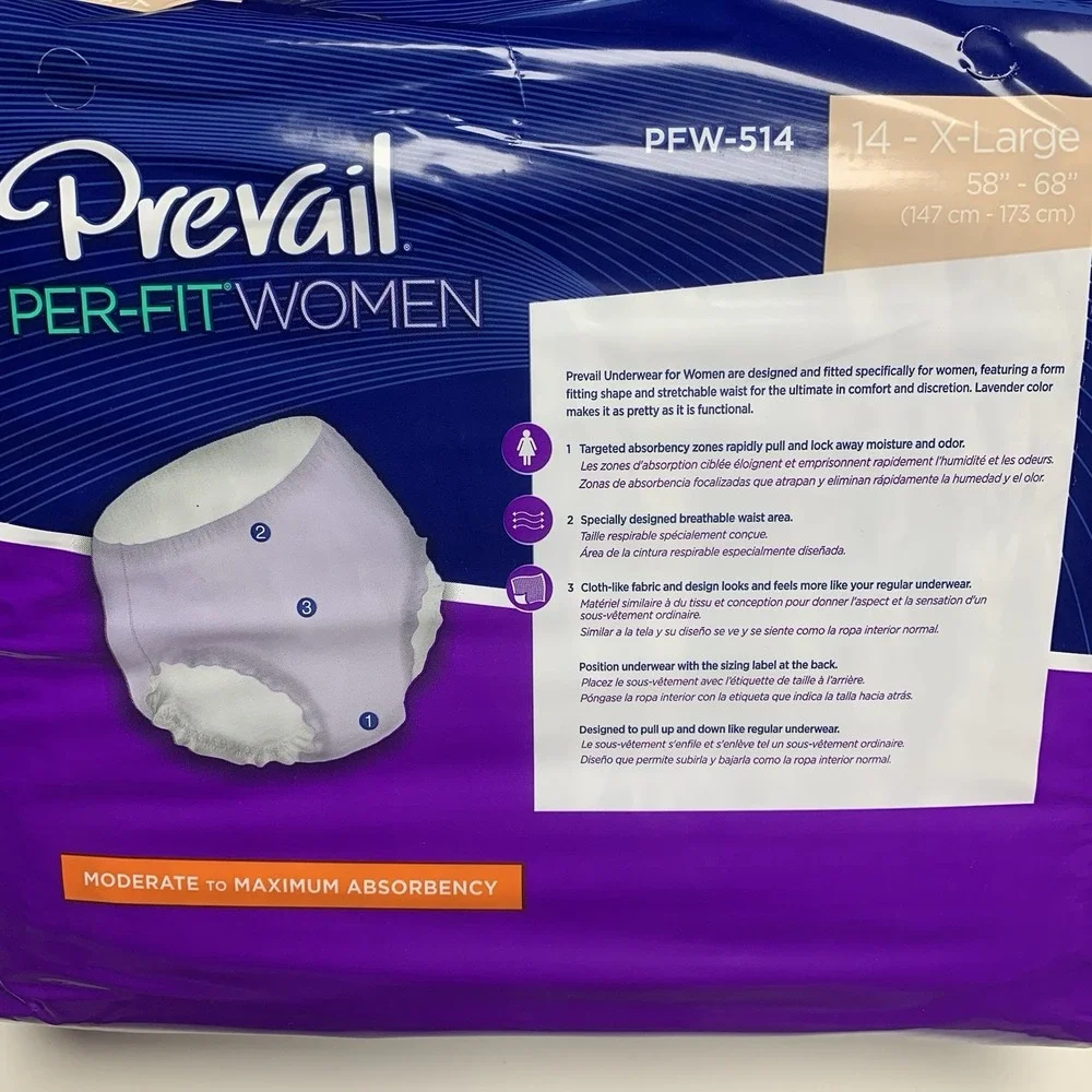 Prevail X-Large Pull-up Per-Fit Women Incontinence Protective Underwear 2 Pack